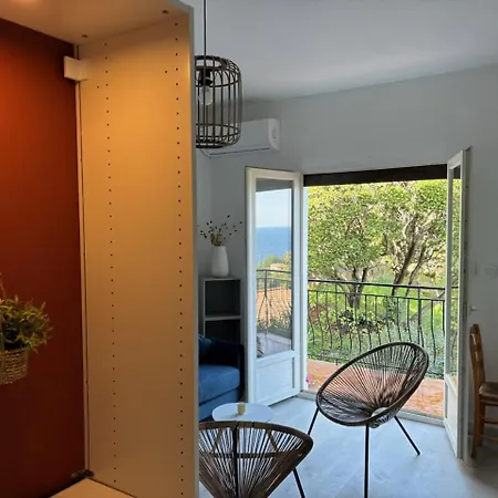 아파트 Agreable Studio Vue Mer Santa-Maria-di-Lota