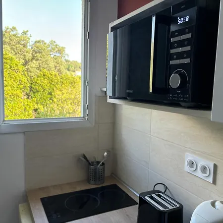 아파트 Agreable Studio Vue Mer Santa-Maria-di-Lota